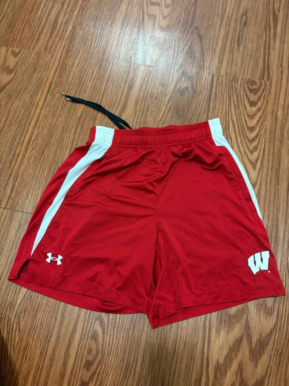 Under Armour Red Men's Athletic Shorts- Wisconsin badgers